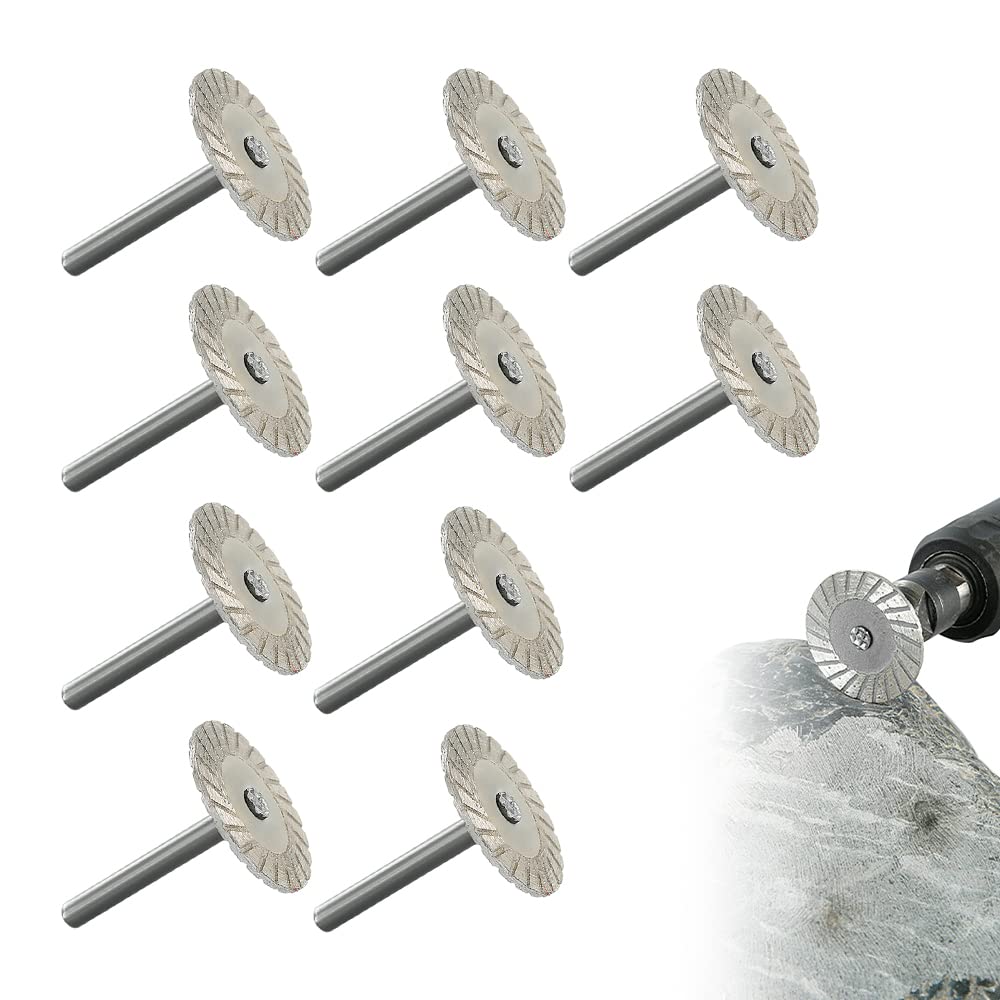 10-blatt-40-mm-steinbearbeitungssägeblatt, Diamantturbinen-mini-sägeblatt Geeignet Für Granit, Marmor, Keramikfliesen (scharfe Ausführung).
