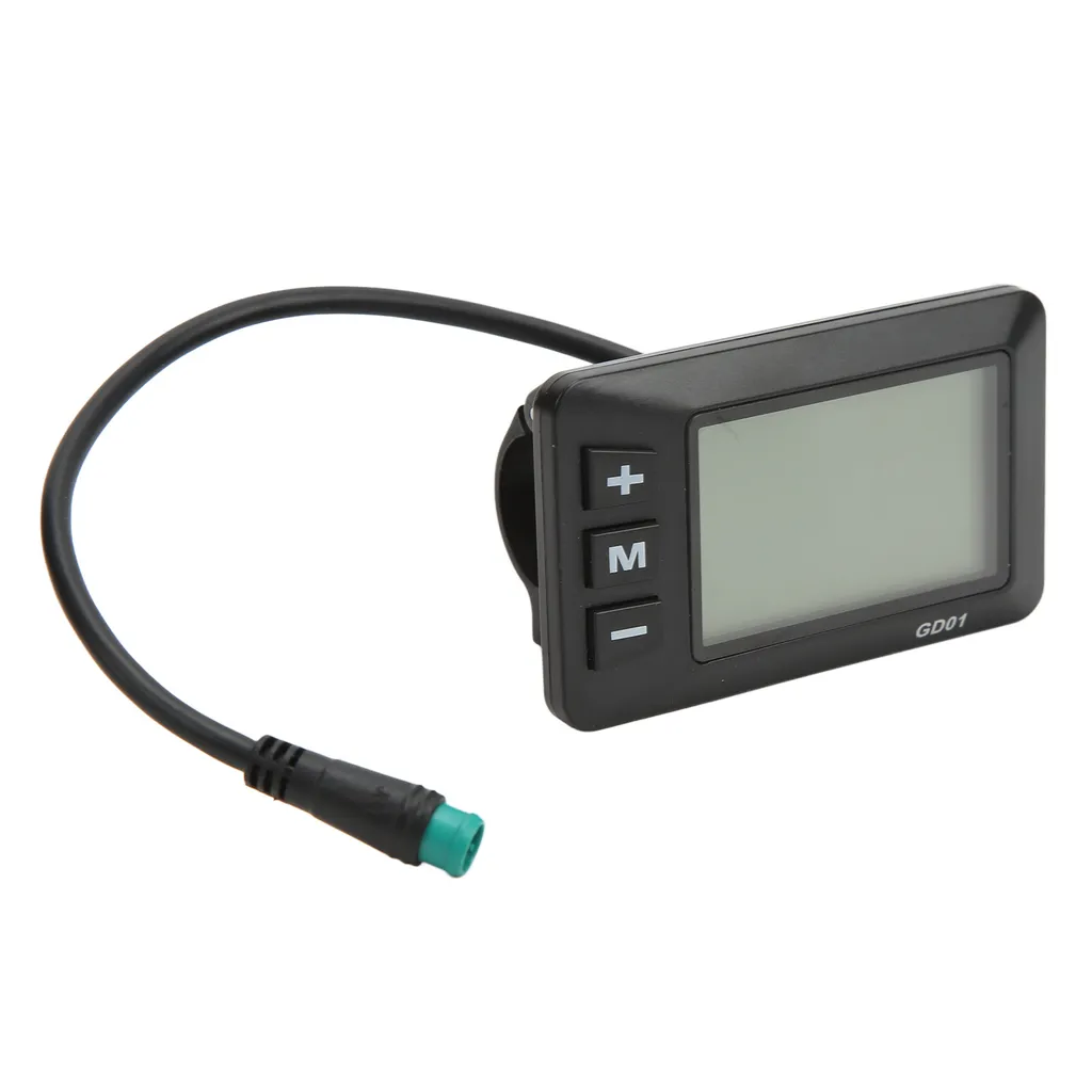 Display Für Elektrofahrräder, 24v/36v/48v, Lcd-bildschirm Gd01, Wasserdichter Stecker, Geeignet Für 22-mm-lenker