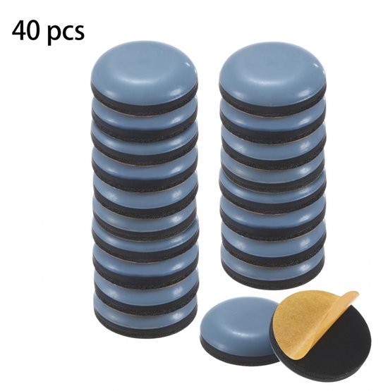 30 Stück, Möbelgleiter Aus Teflon, Fußpads Für Tisch Und Stuhl, Bodenschoner, Leicht Zu Bewegen, Für Stühle Und Tische, 20 X 20 X 6 Mm