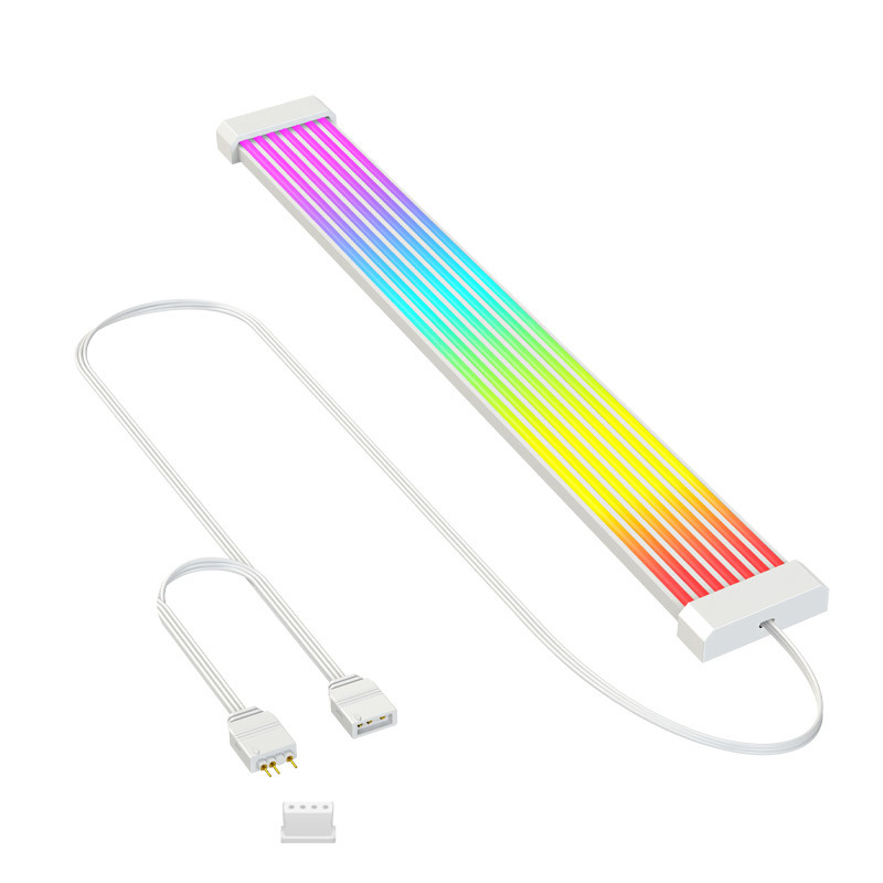 Rgb-lichtleiste Für Netzteilkabel – 5v 3-pin-synchronisation – Für 6/8/12/16/24-pin-verlängerungen Und Pc-gehäuse