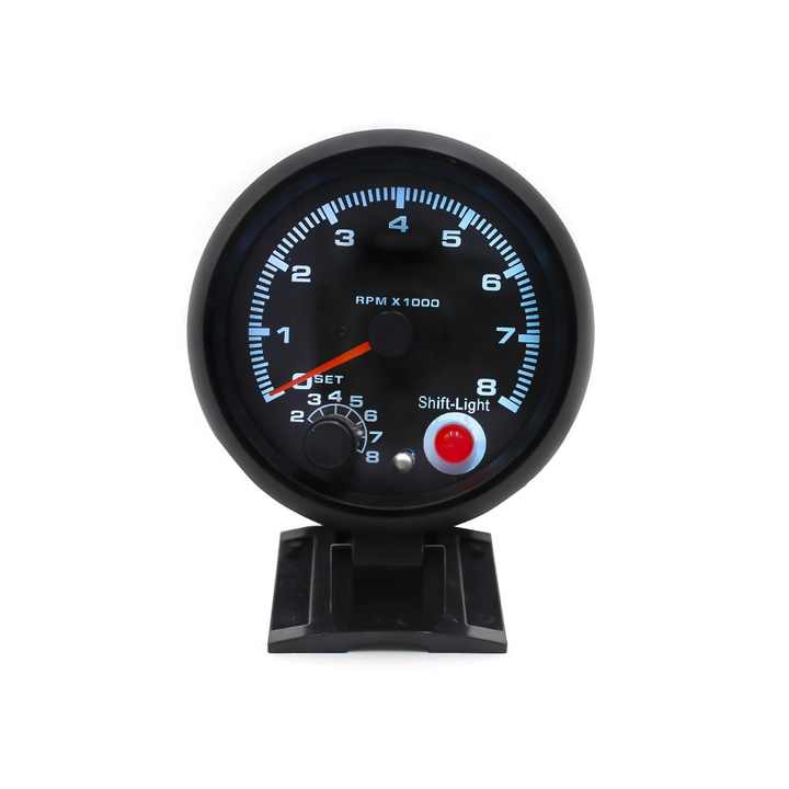 Universal-drehzahlmesser Für Autos, 12 V, 0–8000 U/min, Mit Led-schaltanzeige