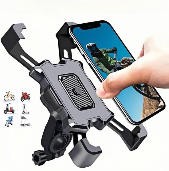 Universelle, Um 360° Drehbare Lenker-handyhalterung Für Fahrrad, Motorrad Und Roller