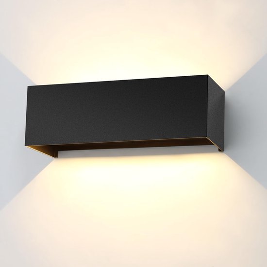 Gartenwandleuchte, 30-w-led-außenwandleuchte, Ip65 Wasserdicht, Schwarz
