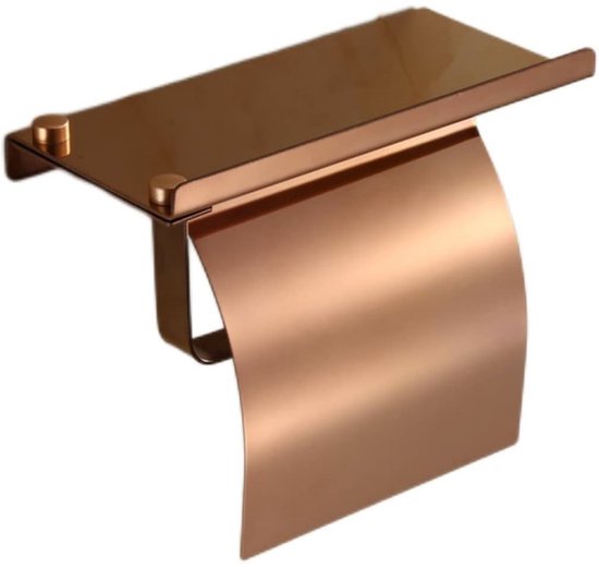 Toilettenpapierhalter – Toilettenpapierrollenhalter – Toilettenpapierhalter Mit Handyhalterung – Edelstahl – Gold