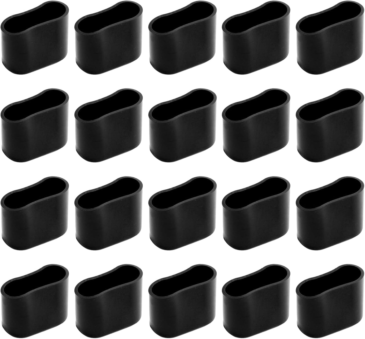 (20er-pack) Stuhlbeinschoner, Robuste Stuhlbeinschoner, Geeignet Für Gartenstühle, Ovale Stuhlbeinschoner