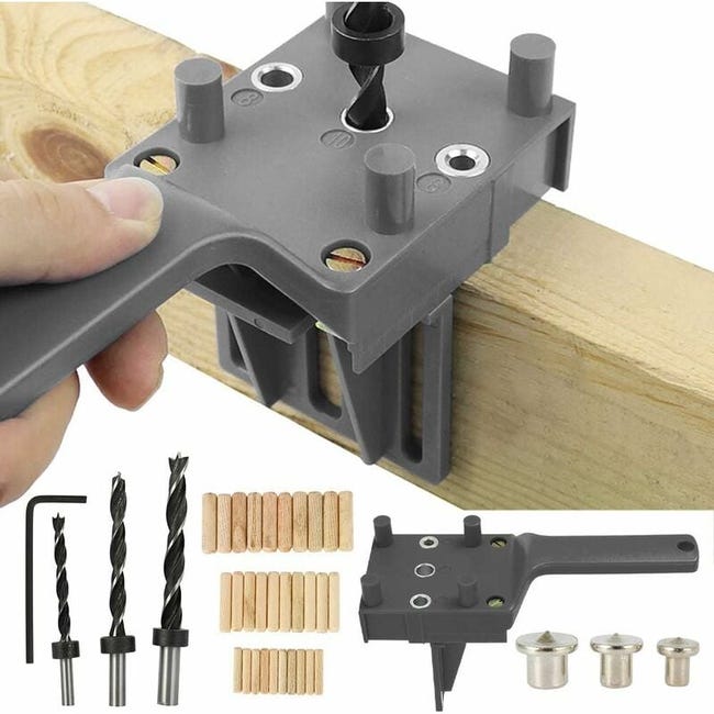 41-teiliges Zapfen- Und Bohrerset Mit 6/8/10-mm-zapfenzentrierstiften (grau)