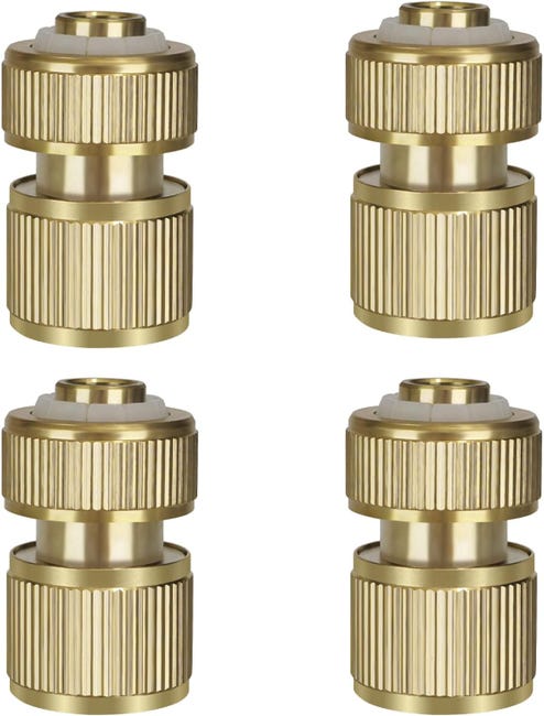 Ein Set Aus 4 Schnellkupplungen Für Messingrohre, Gartenschlauchkupplungen, Teleskopkupplungen, Geeignet Für 1/2"-rohre.