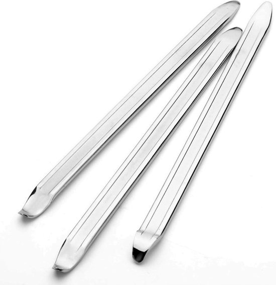 3-teiliges Set - Reifenheber, 30 Cm Reifenheber Aus Manganstahl - Reifenheber-reparaturwerkzeug - Geeignet Für Fahrräder, Motorräder, Autos, Reifenwechsel (silber)