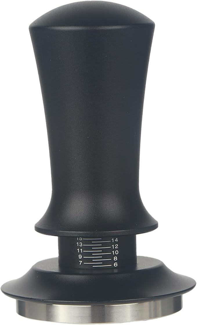 53 Mm Edelstahl-espresso-kaffeetamper Mit Kalibrierfeder (breville 54 Mm, Schwarz)