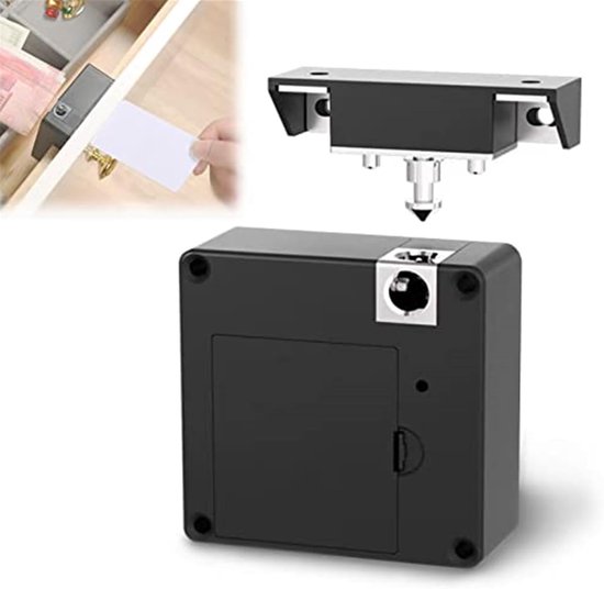 Elektronische Rfid-schrankschlösser, Smarte, Verdeckte Kartenschlösser Für Schubladen Und Kleiderschränke Aus Holz, Geeignet Für Büro Und Homeoffice, Schwarz