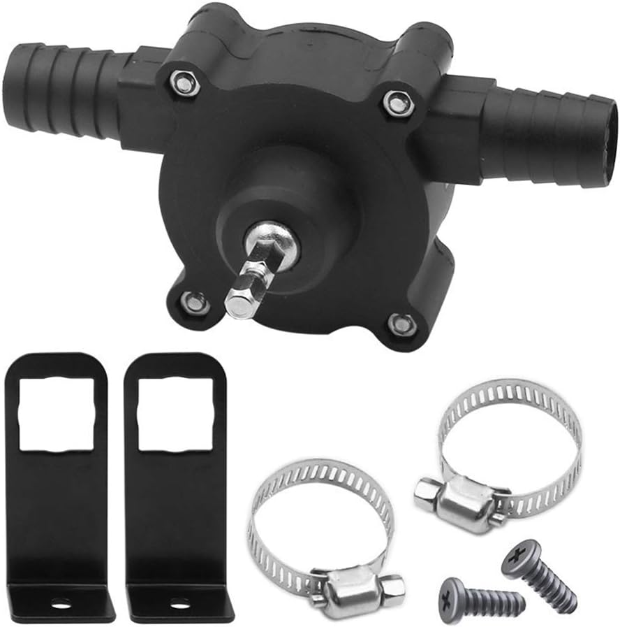 Hydroelektrische Bohrpumpe, Benzin-/diesel-flüssigkeitsförderpumpe, Mini-handpumpe Mit Selbstansaugung, Hohe Pumpengeschwindigkeit, 2-teiliges Set.