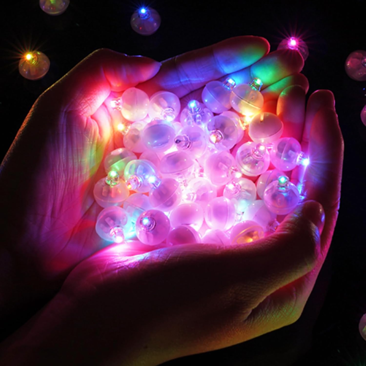 Mini-led-kugelleuchte Mit 120 Farbigen Leds, Wasserdichte Blinkende Minileuchte, Geeignet Für Heimdekoration, Hochzeiten Und Partys.