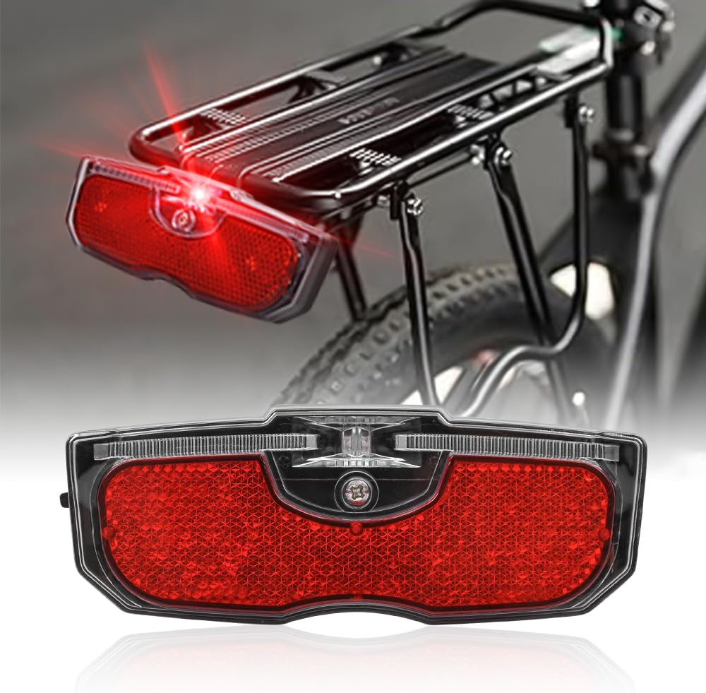 2-teiliges Fahrradrücklicht, Fahrradrücklicht Aus Abs-acryl, Universelles Warnlicht Für Mountainbikes, Batterielos.