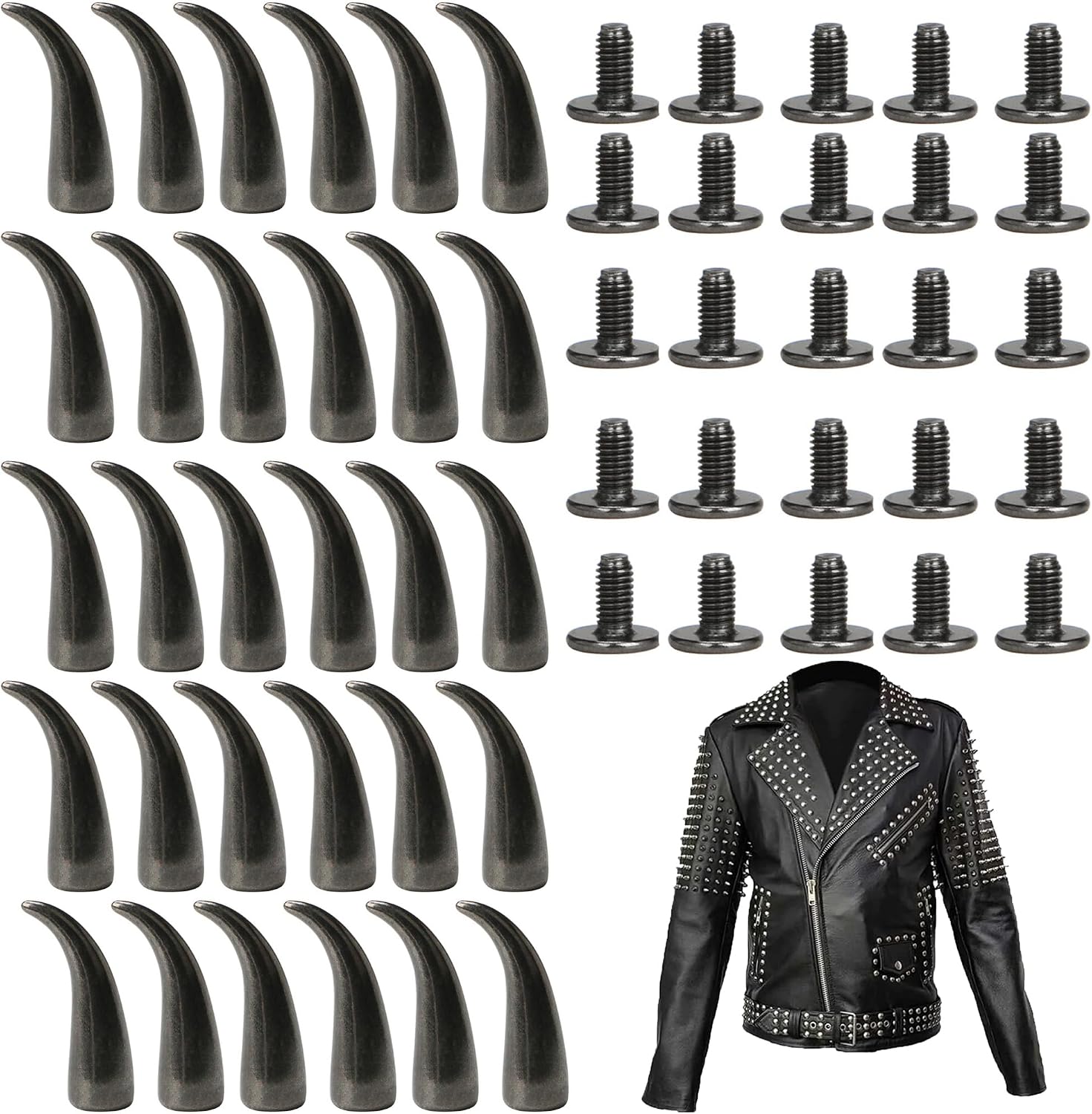 30 Stück Punk-nieten, Konische Nieten, Korrosionsbeständige Metallnieten Mit Schrauben Zur Verzierung Von Kleidung, Schuhen, Hüten Und Jacken
