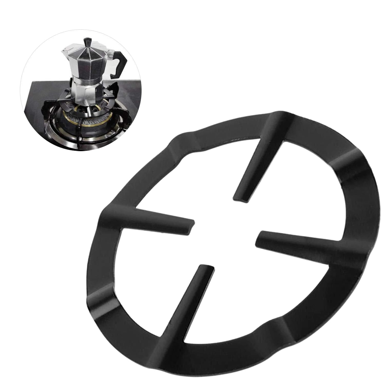 Kaffeekanne, Halterung Für Moka-kanne Aus Eisen, Kaffeekannenhalterung, Halterung Für Kochgeschirr Auf Gasherden, Halterung Für Druckentlastungsring, Schwerer Metallgriff Für Gasherdpfannen.