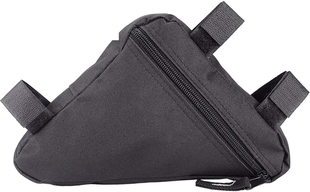 Dreieckige Fahrradtasche Für Vorne, Wasserdichte Dreieckige Aufbewahrungstasche, Großes Fassungsvermögen, Für Lange Fahrradtouren Und Zum Transport Von Werkzeug (schwarz) Pendlertasche (schwarz)