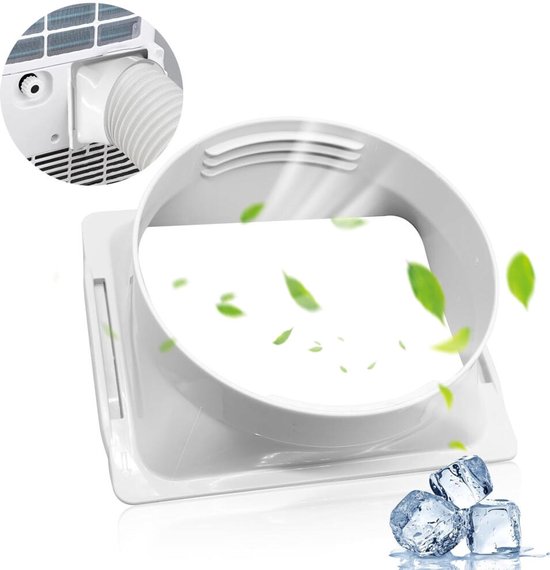 Tragbarer Abluftschlauchverbinder Für Klimaanlagen, Geeignet Für Abluftschläuche Mit 15 Cm Durchmesser, Quadratischer Schlauchanschluss, Fensterzubehör