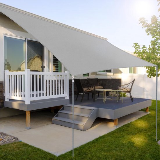 Rechteckiges Schattierungstuch 2x3m, Blickdicht – 99 % Uv-schutz – Schnelle Wärmeableitung – Hohe Reißfestigkeit – Für Terrasse, Garten Und Außenbereich