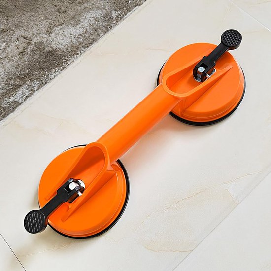 Staubsauger Mit Saugnäpfen 2 Saugnäpfe, Ergonomischer Griff, Max. 80 Kg, 118 Mm, Für Glas/fliesen/möbel