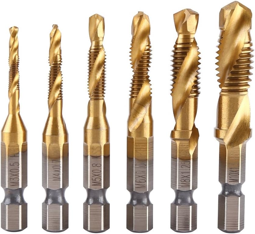 Bohrer- Und Gewindebohrer-set, Hss-bohrer- Und Gewindebohrer-set, Gold