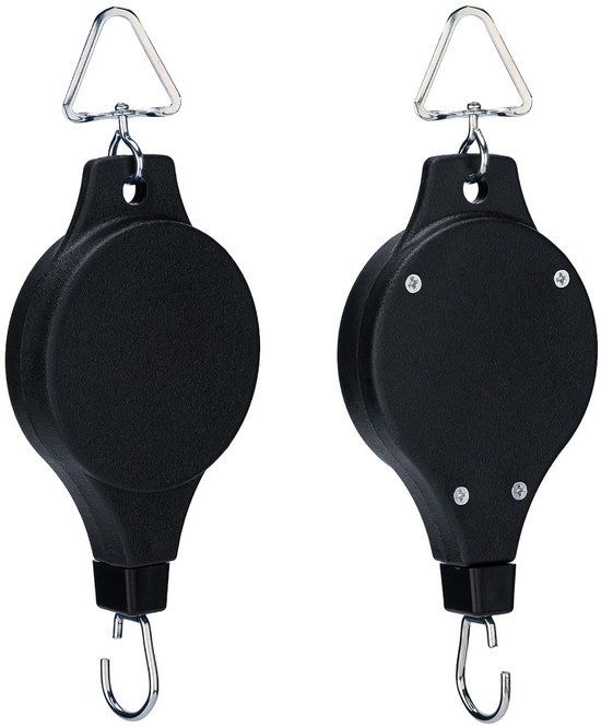 Hängehaken Für Blumentöpfe – Ausziehbare Pflanzenhaken Mit Seilzug – Für Blumenampeln, Blumentöpfe Und Vogelfutterhäuschen – 21 X 7,5 X 2 Cm