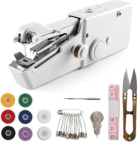 Manuelle Nähmaschine, Kabelloses Nähzubehör, Weiße Mini-nähmaschine, Tragbare Nähmaschine, Maschine Für Schnelles Nähen Und Nähprojekte