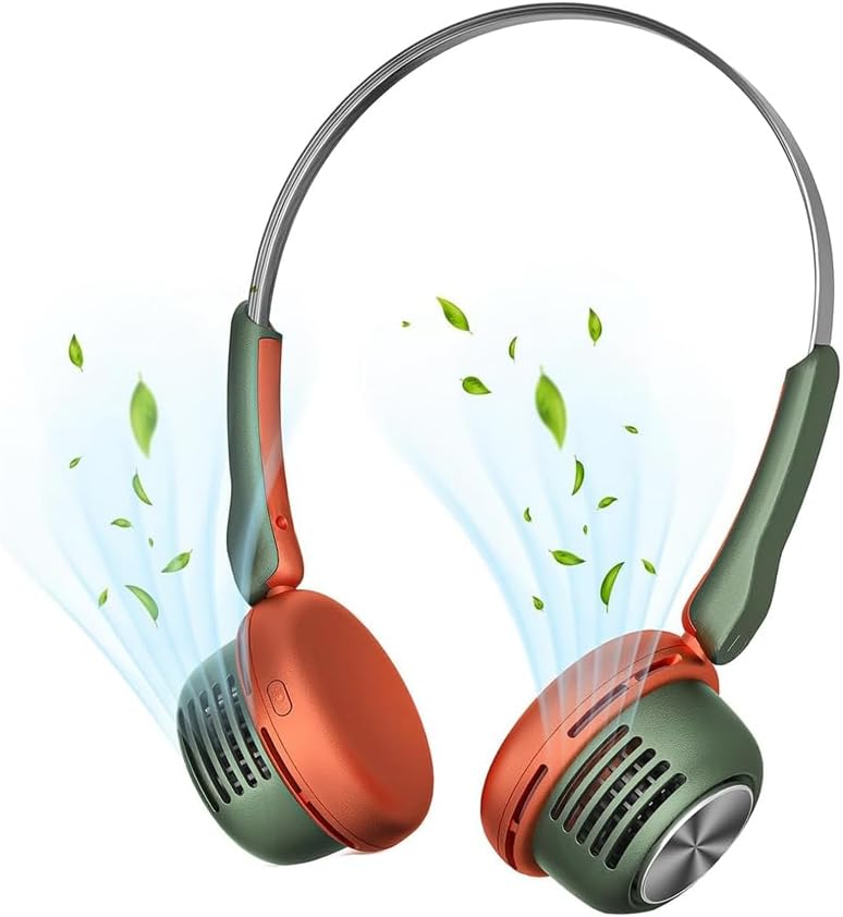 Tragbarer Nackenventilator – Usb-aufladbar – Rotorblattloser Nackenventilator – Freihändig Und Sicher – Kühlend – Aus Pp-material – Für Den Außenbereich Geeignet – Umweltfreundlich