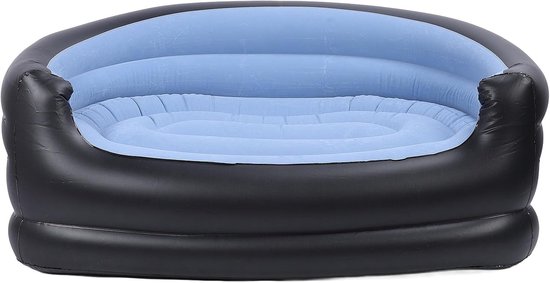 Wasserdichtes Aufblasbares Sofa, Strapazierfähiges Luftkissensofa, Tragbares Aufblasbares Sofa, Strand-picknicksofa (blau)