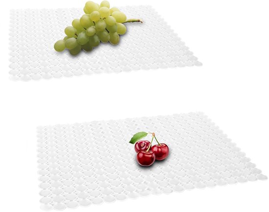 2-teiliges Set Aus Transparenten Pvc-küchenspülenschutzmatten (40 X 30 Cm)