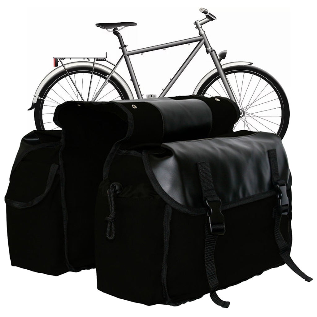 Fahrradtaschenset, Wasserdichte Doppelsatteltasche Mit Abdeckung, Fahrradgepäckträger Aus Segeltuch, Geeignet Für Pendler, Touren Und Mountainbiken.