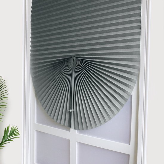 Temporäre Plissee-papierrollos, 90 X 180 Cm – Selbstklebende, Individuell Zuschneidbare Rollos Zum Einfachen Anbringen Ohne Bohren, Inklusive 2 Clips – Grau