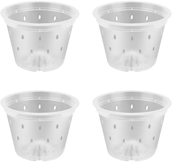 Blumentopf, Blumentöpfe Für Drinnen Und Draußen, 4 Stück, Kunststoff-blumentöpfe Für Den Außenbereich, Blumentöpfe Für Den Balkon, 130 Mm