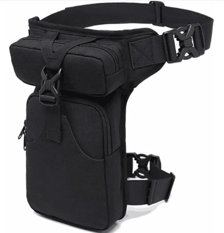 Beintasche Aus Canvas Für Herren, Werkzeugtasche, Taktische Oberschenkeltasche Für Elektriker Mit Bananengürtel, Geeignet Für Heimwerker-elektriker Und Klempner.