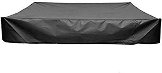 Poolabdeckung, 150 X 150 X 20 Cm, Sandkastenabdeckung Aus Oxford-gewebe, Schwarz, Wasserdichtes Material, Quadratische Sandkastenabdeckung, Mit Kordelzug, Wasserdicht, Winddicht, Für Pools