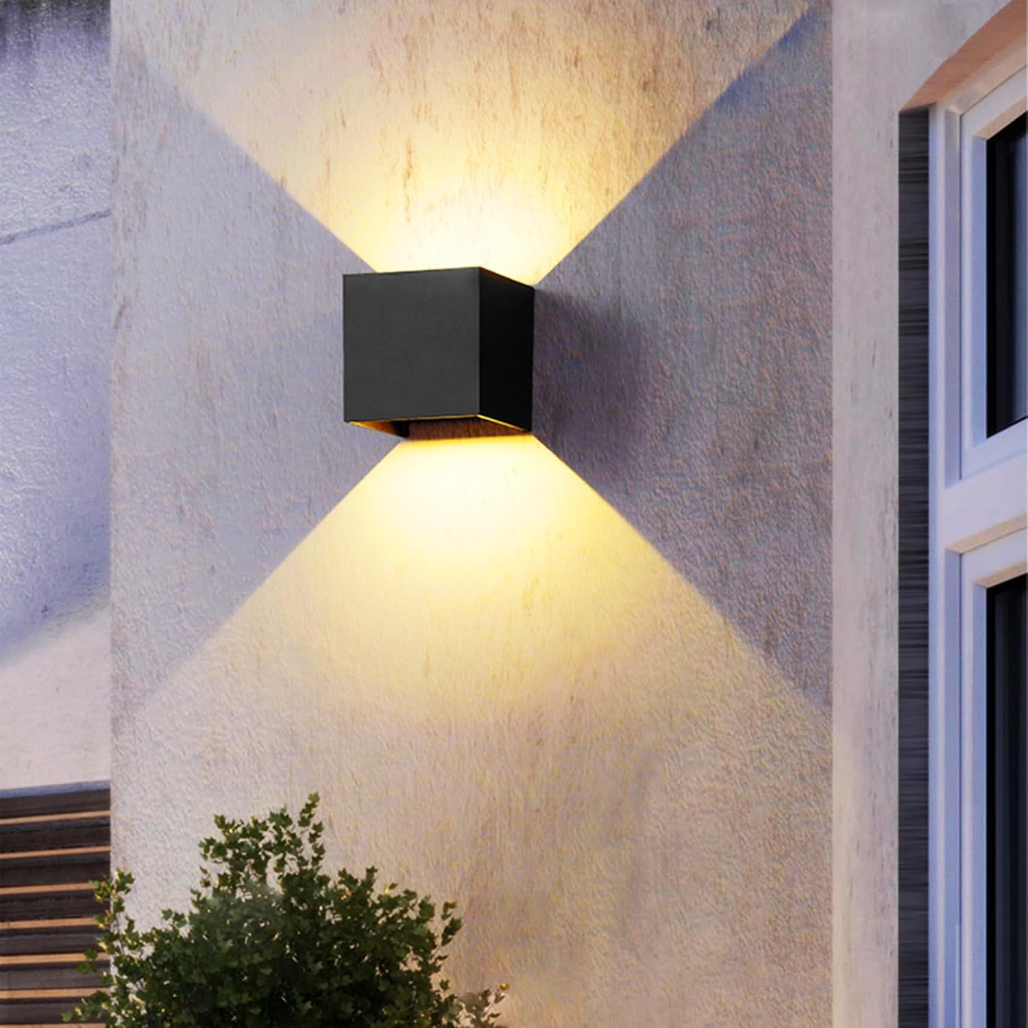 Schwarze Außenwandleuchte, Moderne Wasserdichte Wandleuchte Für Den Innen- Und Außenbereich, Veranda-wandleuchte.