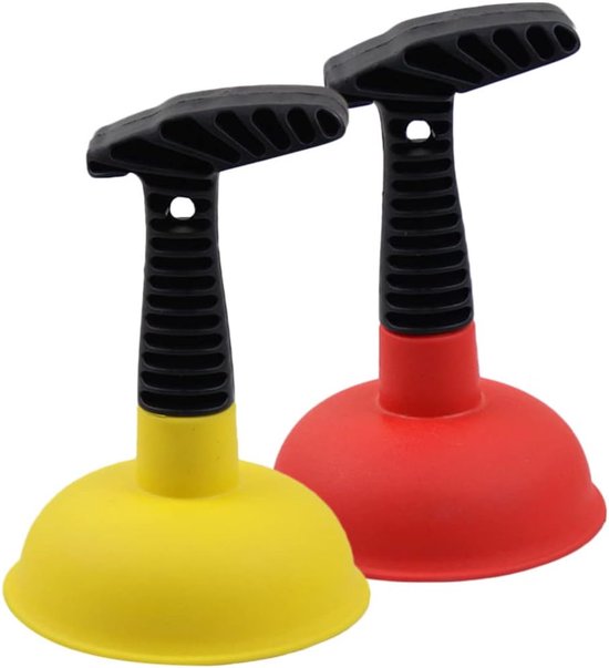 Mini-abflussreiniger, Kurzer Griff, Leistungsstarkes Abflussreinigungswerkzeug, Für Waschbecken, Duschräume, Badezimmerabflüsse, Badewannen (gelb, Rot).