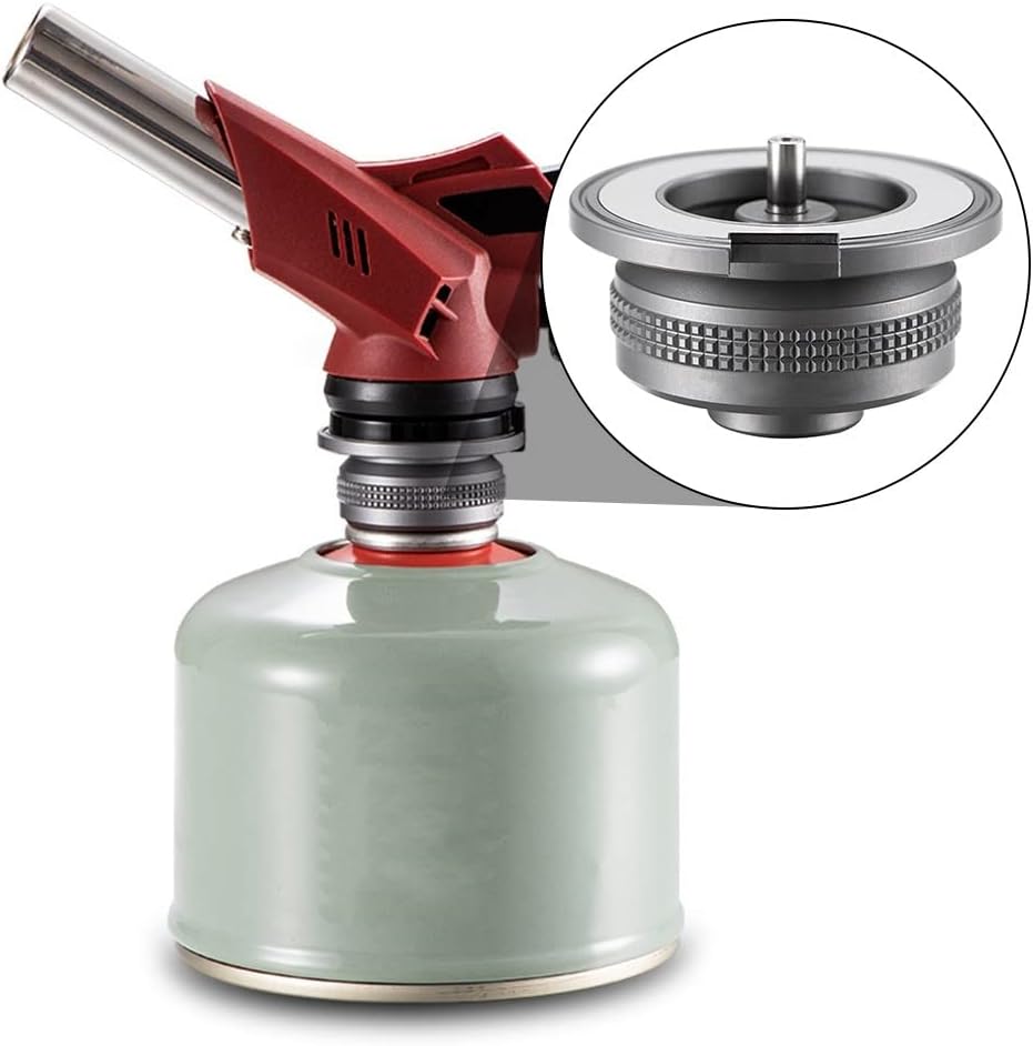 Camping-gaskocheradapter, Eingang: En417 Lindal-ventilbuchse, Ausgang: Butangaskocher Z13m