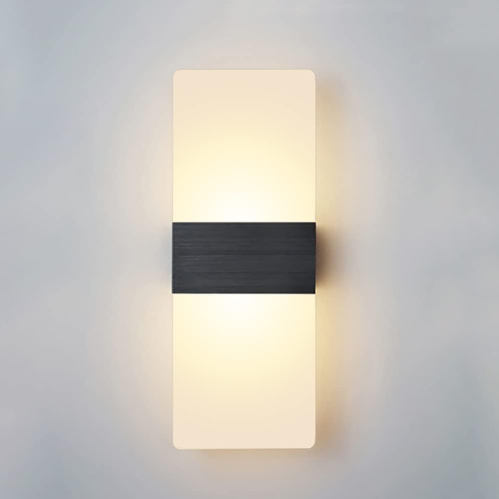 Led-acryl-wandleuchte, 6 W, Dreifarbig Verstellbar, Moderne Innenbeleuchtung, Geeignet Für Schlafzimmer, Flure, Treppenhäuser Und Wohnzimmer.
