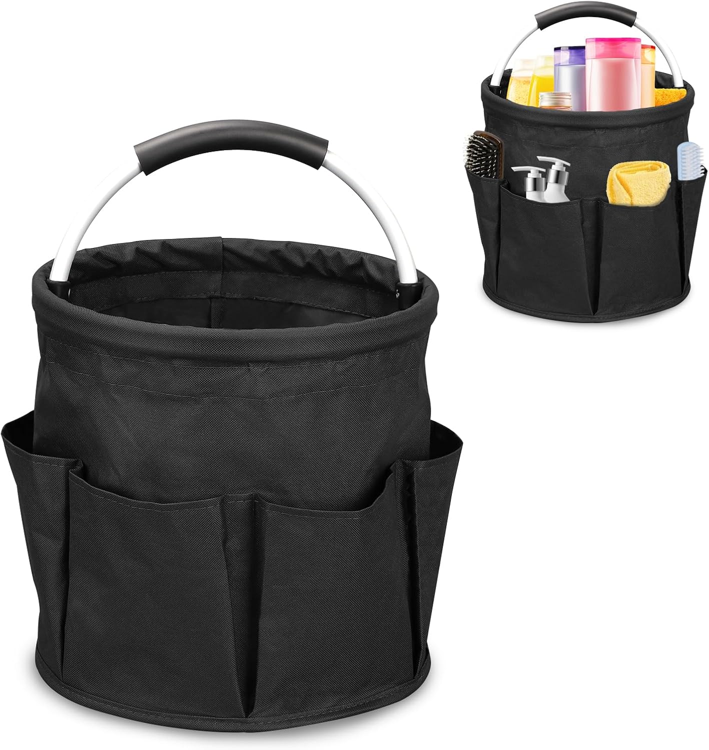 Tragbare Aufbewahrungstasche Für Einen 17-liter-reinigungseimer – Faltbare Reinigungsbox Mit 6 Fächern Und Griff – Reinigungstasche – Für Outdoor-camping
