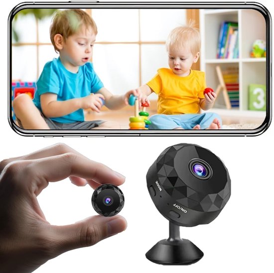 2k Wifi Mini-überwachungskamera – Kabellos – Geeignet Für Innen- Und Außenbereiche, Haustiere Und Babys – 16 Gb (mit Kartenleser)
