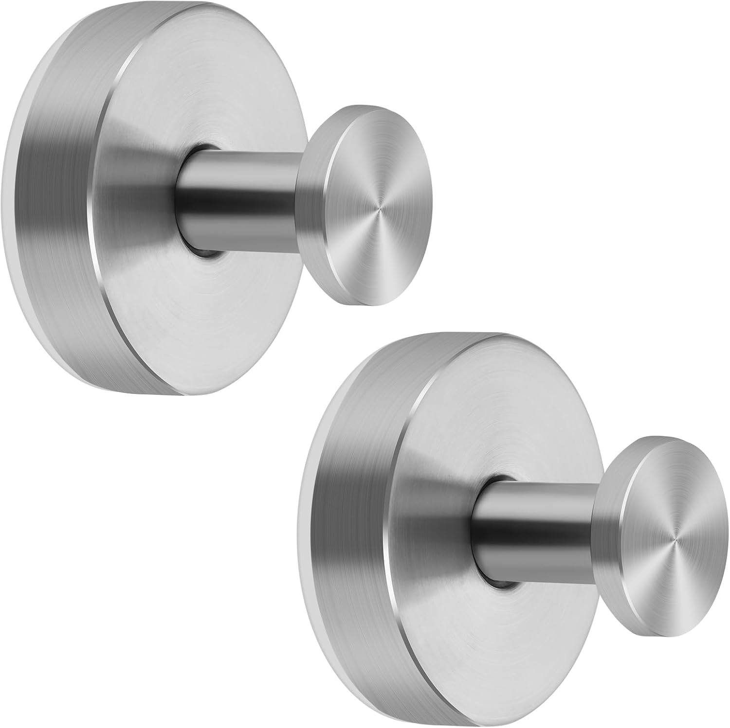 6er-pack Handtuchhaken Mit Vakuumsaugmechanismus Aus Edelstahl (gebürstetes Silber).