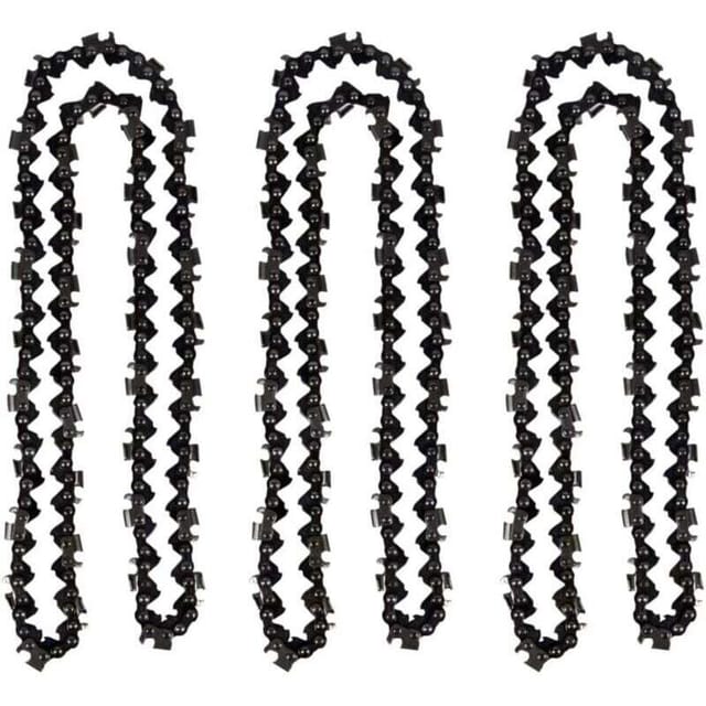 50 cm Kettensägenkette – 3er-Pack – 0,325" Teilung – 76 Glieder – 1,5 mm