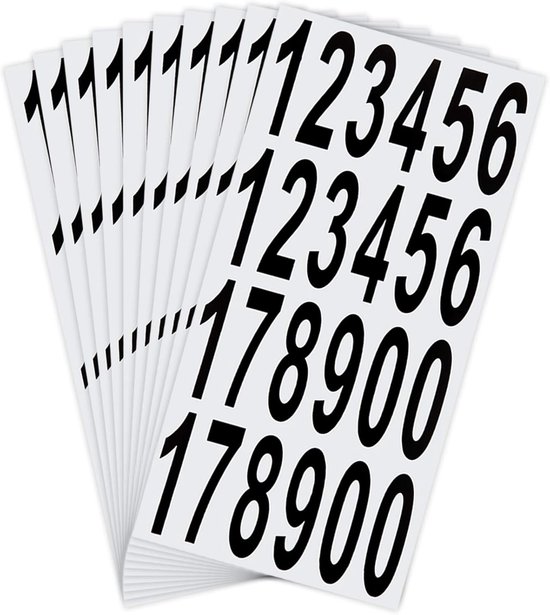 10 Briefkastennummernaufkleber, Wasserfest Selbstklebend, Geeignet Für Briefkästen, Häuser, Türen Und Hausnummern, Kann Im Innen- Oder Außenbereich Verwendet Werden (7,5 Cm).