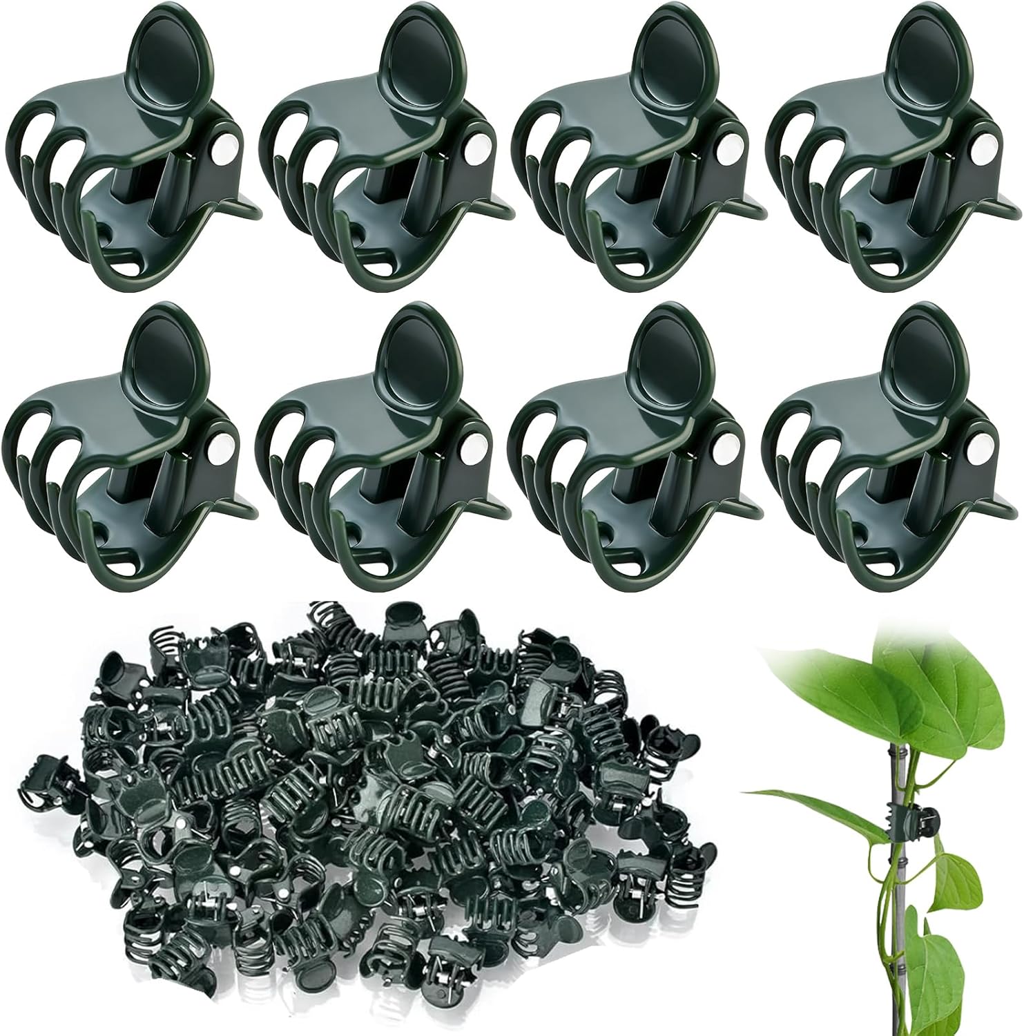 Pflanzenclips, Orchideenstützclips, 50 Kletterpflanzenclips, Pflanzenstützclips