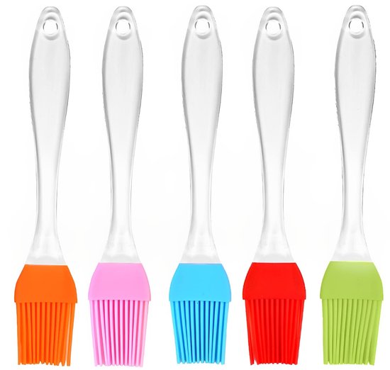 5-teiliges Gebäckpinsel-set, Silikon, Multifunktional – Geeignet Zum Kochen, Grillen, Für Die Küche Und Zum Backen – Mehrfarbig