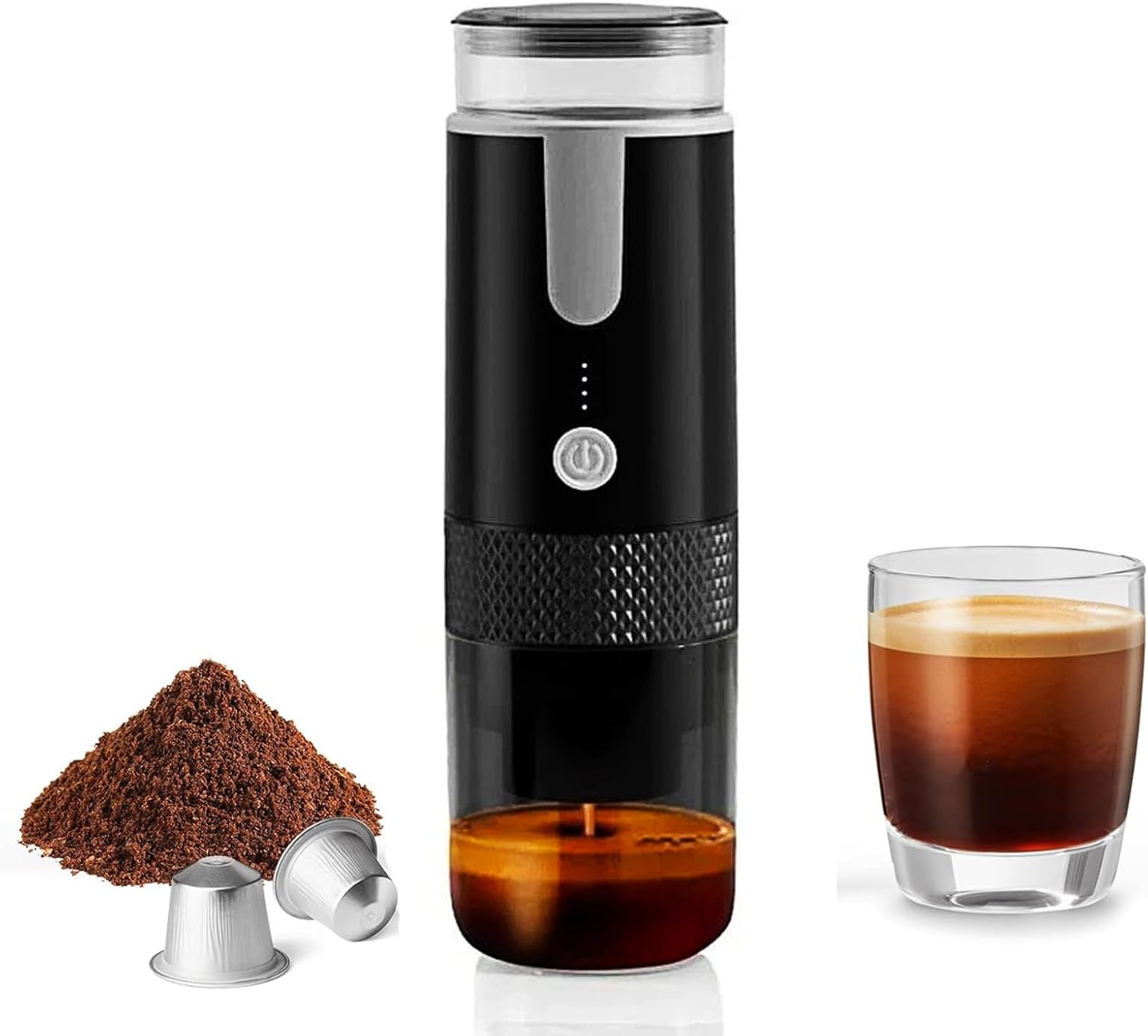 Kaffeemaschine Für Gartenpartys, Reisen, Kompatibel Mit K-cup-kapseln, Gemahlenem Kaffee, Manuelle Kaffeemaschine