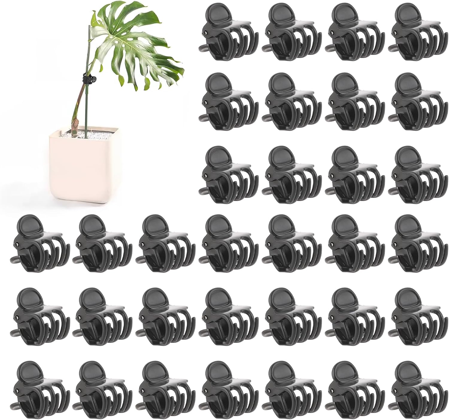 50 Pflanzenclips, Orchideenclips Zur Unterstützung Von Kletterpflanzen In Töpfen.