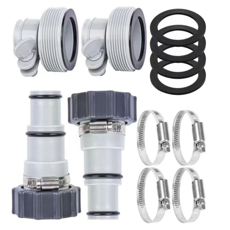 2-teiliger Poolschlauchadapter, Poolschlauchadapter-set, Pumpenschlauchadapter, Pooladapter, Ersatzschlauchadapter, Ersatz-innengewindeadapter, Pooladapter