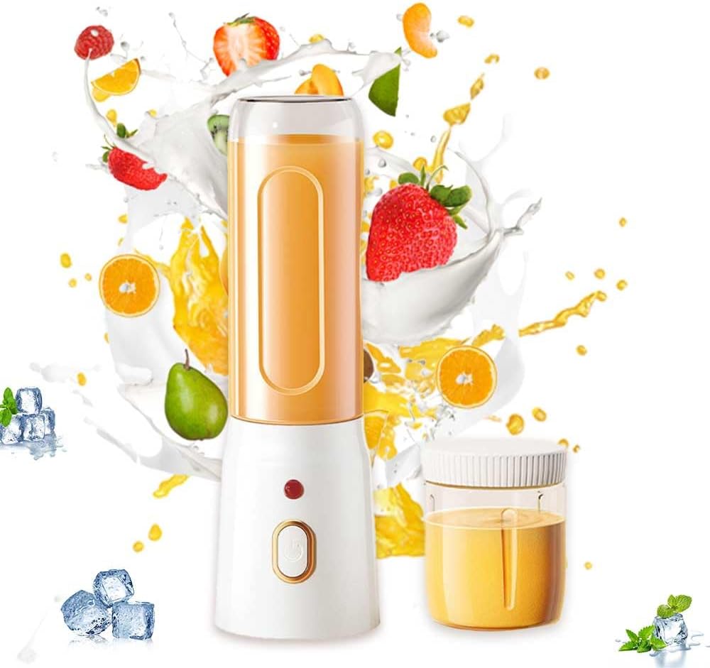 Standmixer Mit 427 Ml Fassungsvermögen, Doppelbecher, Usb-aufladbar, 10 Klingen, Ideal Für Shakes, Smoothies, Nahrungsergänzungsmittel Und Crushed Ice.