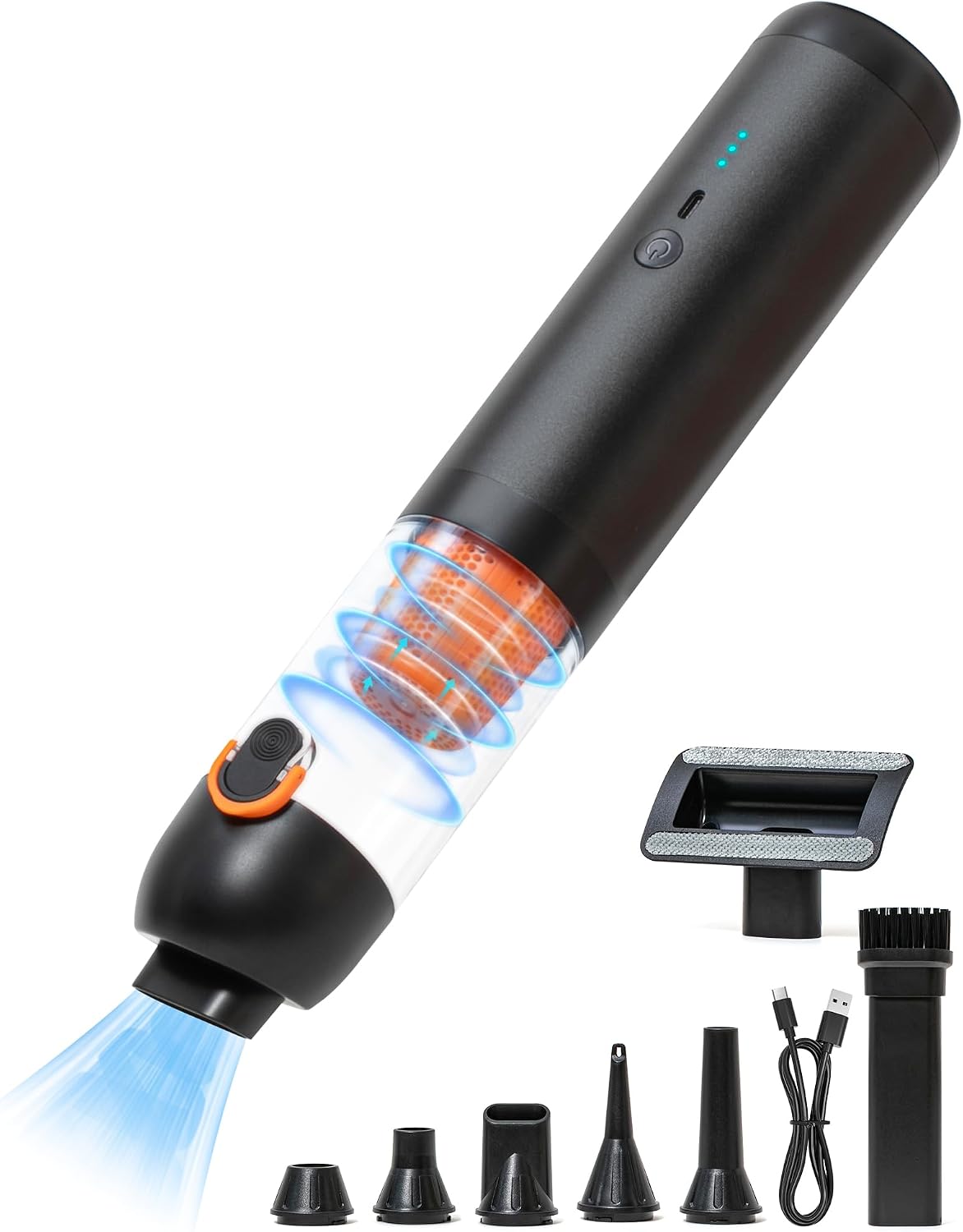 19000 Pa 4-in-1 Mini-akku-autostaubsauger Für Schreibtische Und Tastaturen